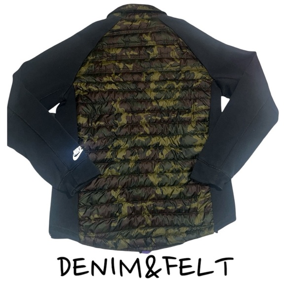 Nike Men’s Nike Tech Fleece Aeroloft Men's Camo Jacket | EUC!! PRELOVED!!🤎💚🖤 - Picture 8 of 13